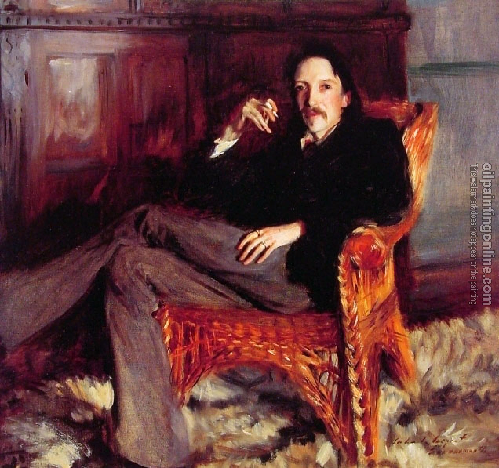 Sargent, John Singer - Robert Louis Stevenson